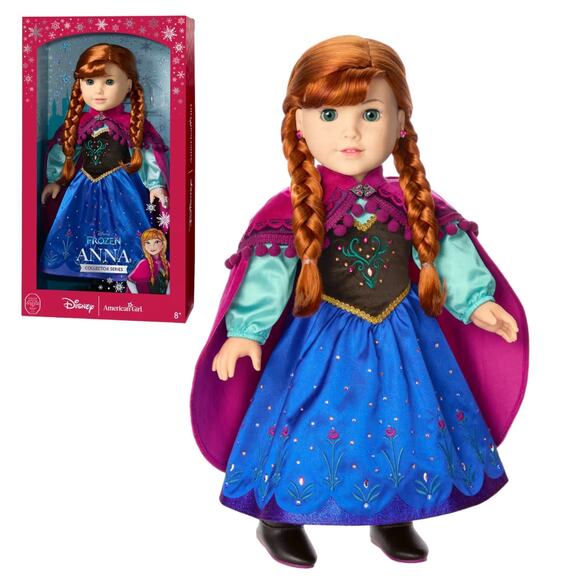 NEW American Girl Disney Frozen ANNA COLLECTOR DOLL 18" Limited Edition BOX - Picture 1 of 15